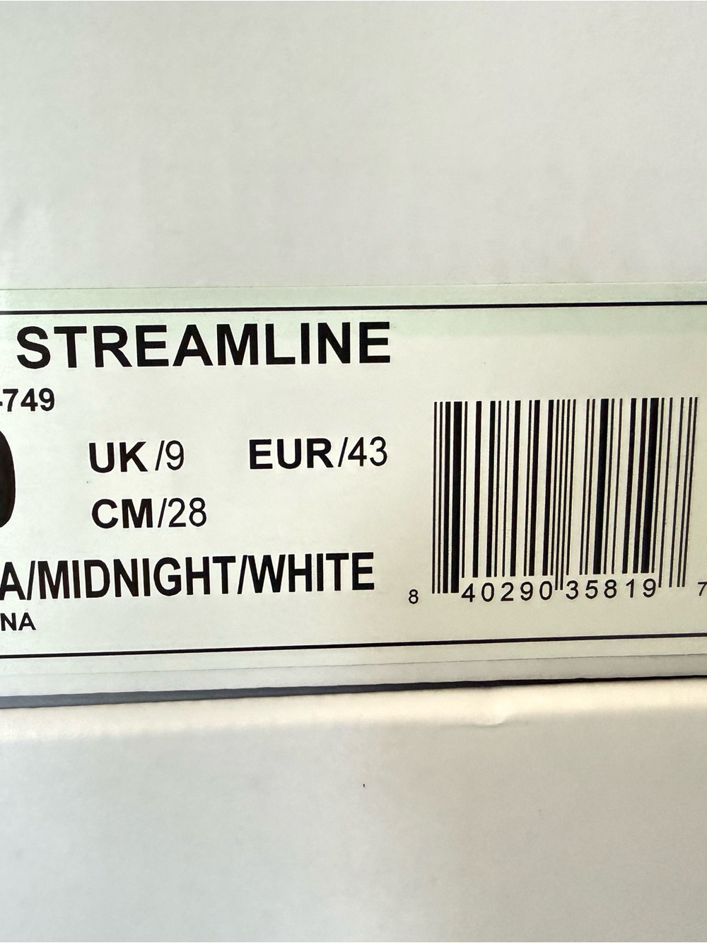 APL Streamline Men’s Athletic Shoes Midnight/White Label